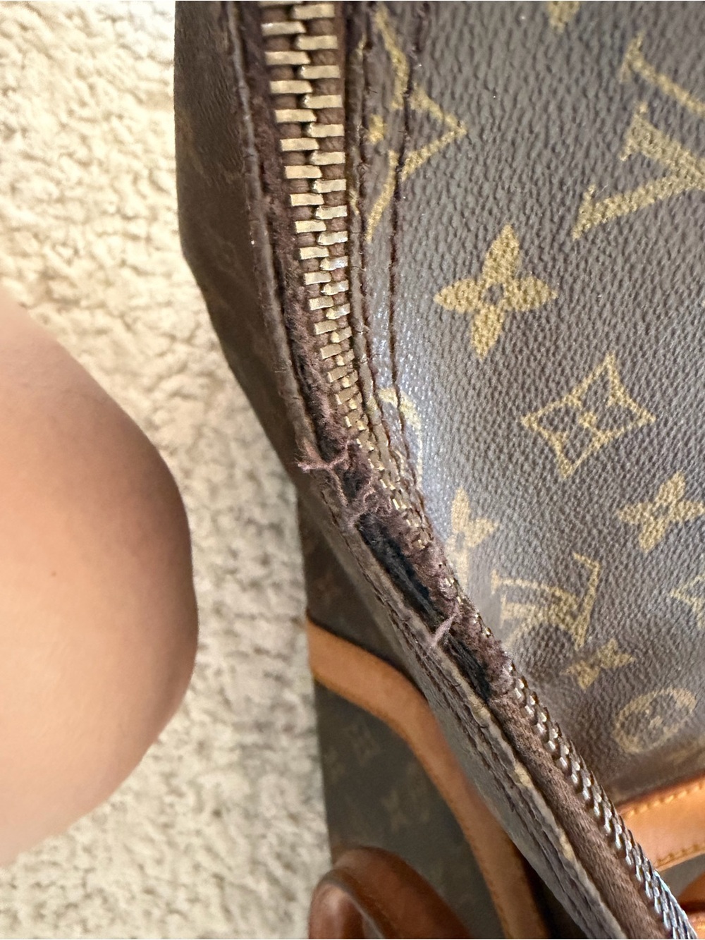 Louis Vuitton Brown Monogram Canvas Travel Keepall 55 - Picture 9 of 11